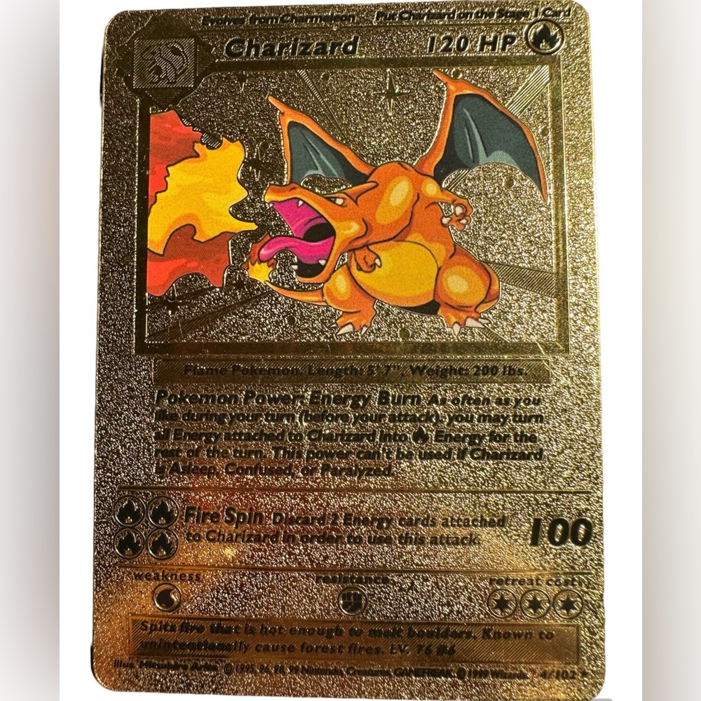 1999 gold Charizard, Pokémon